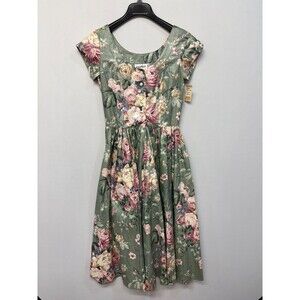 NWT Vintage S.G. Gilbert Saks Fifth Avenue Women Midi Dress Size 8 Floral C048 6